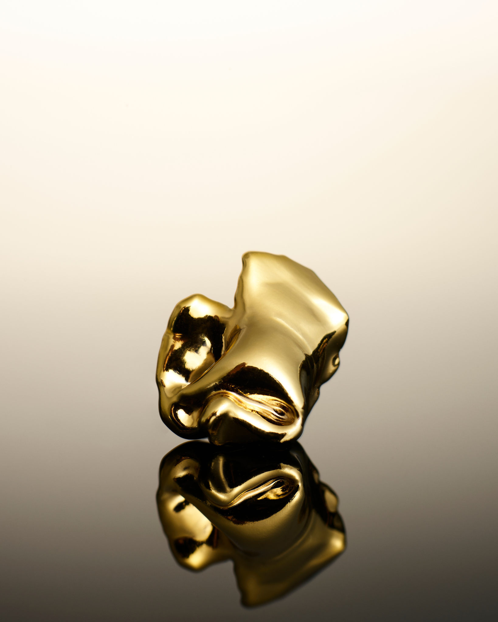 3D PRINTED LARGE FAIENCE EARRINGS