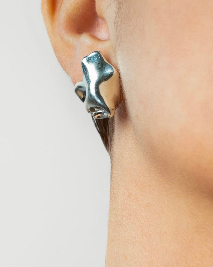 Faience Earrings Mini - Precious Metal Edition