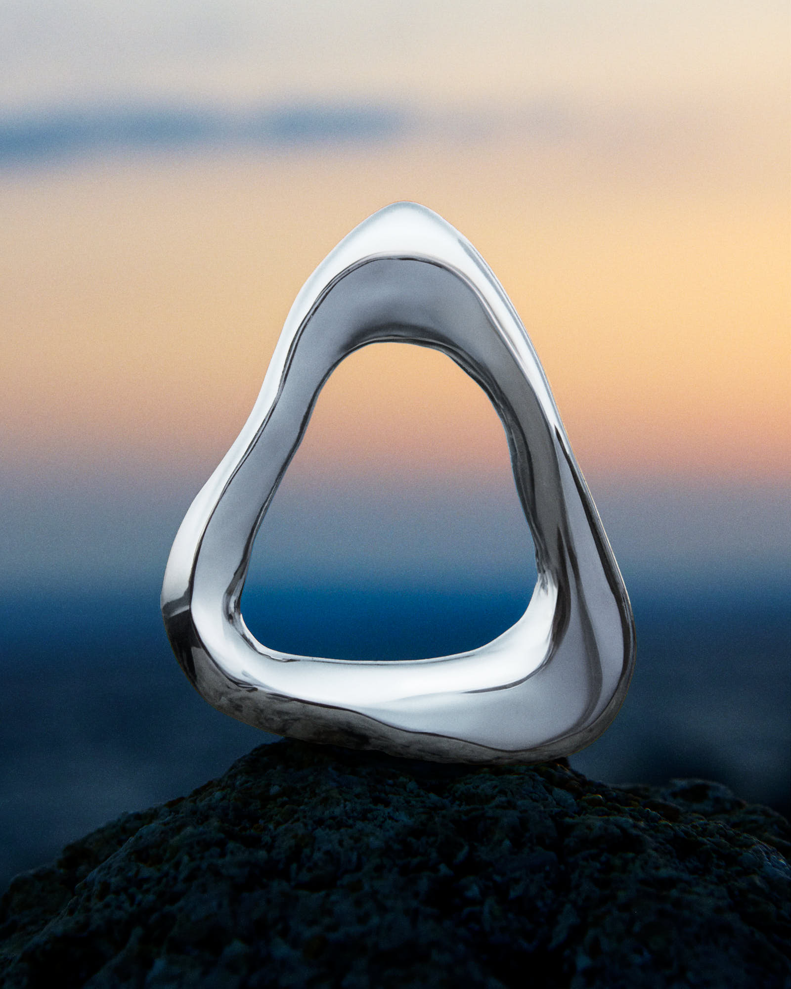 3D PRINTED SIGNATURE LOGO DUAL EARRING