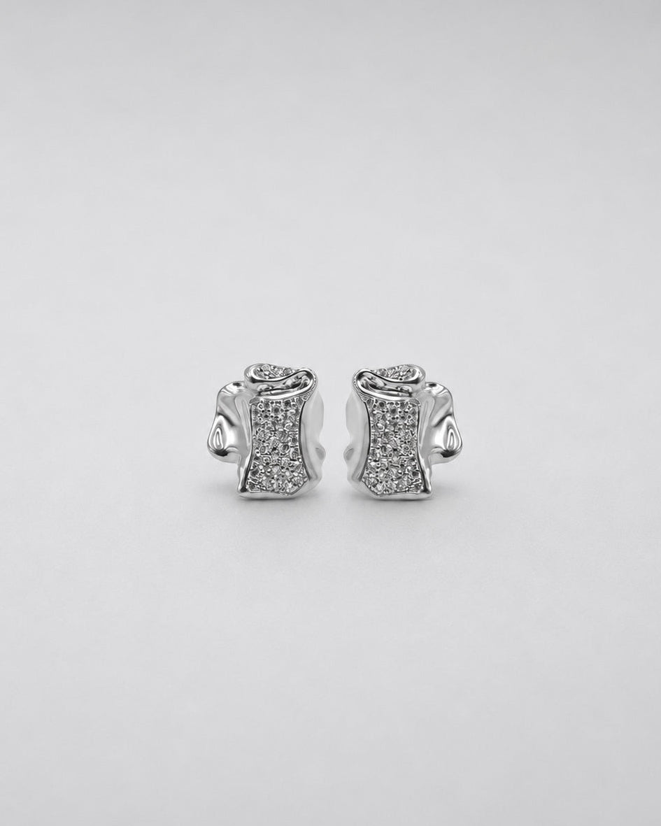 FAÏENCE PAVÉ EARRINGS