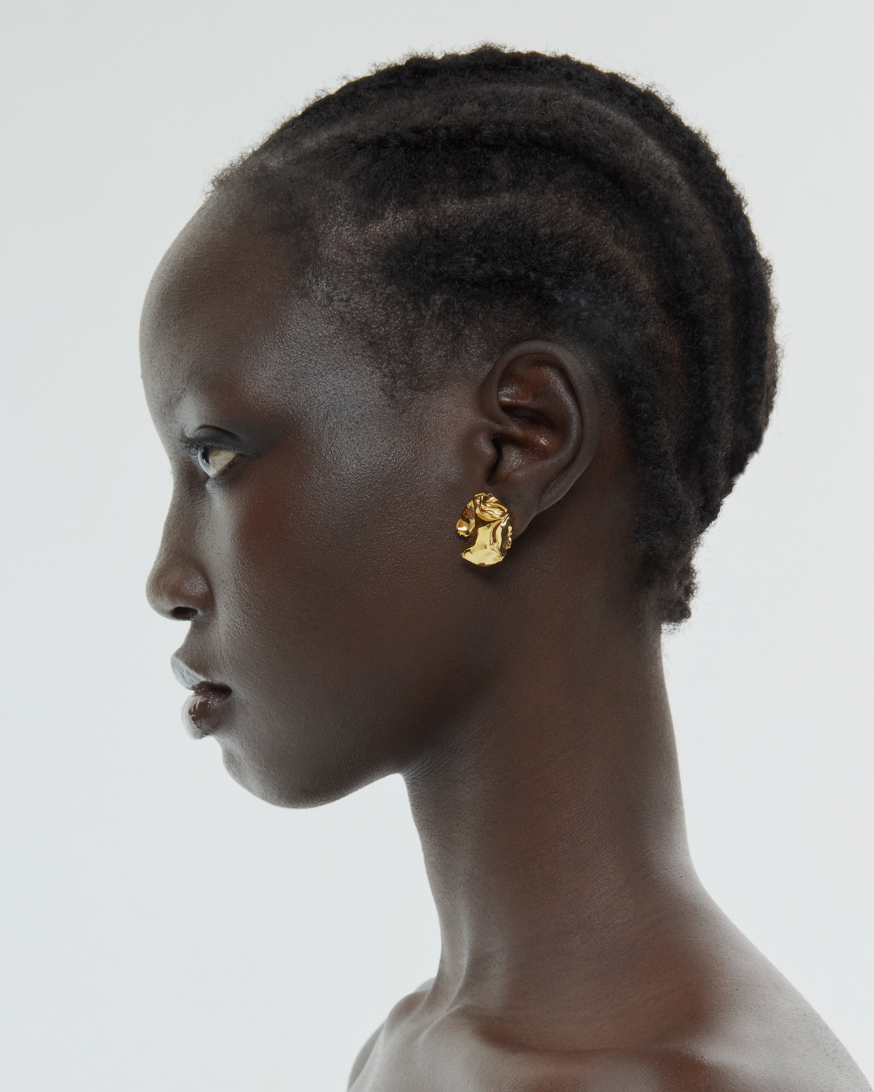 3D PRINTED FAIENCE EARRINGS