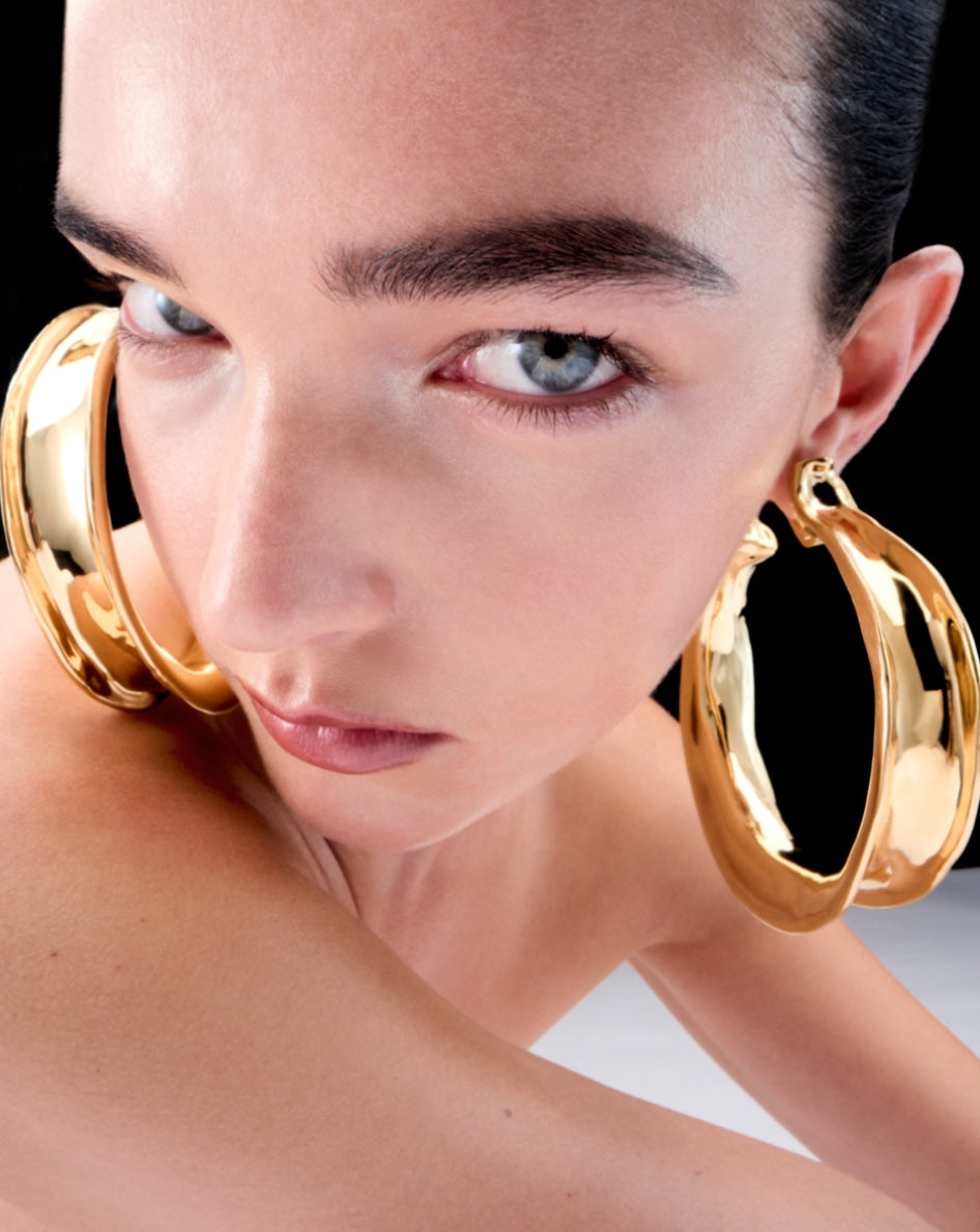 MEDIUM FAÏENCE HOOPS