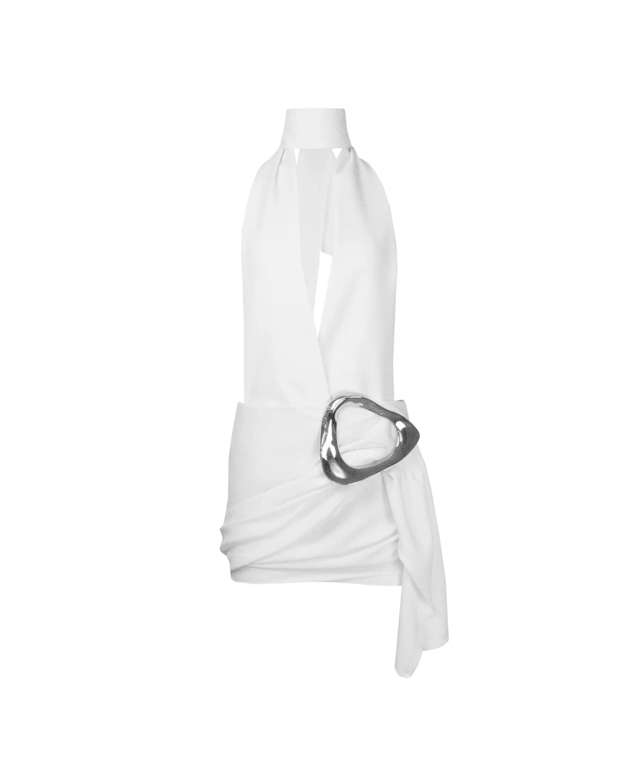 FAENCE WRAP-UP MINI DRESS DEFAENCE FAENCE WRAP-UP MINI DRESS DEFAENCE