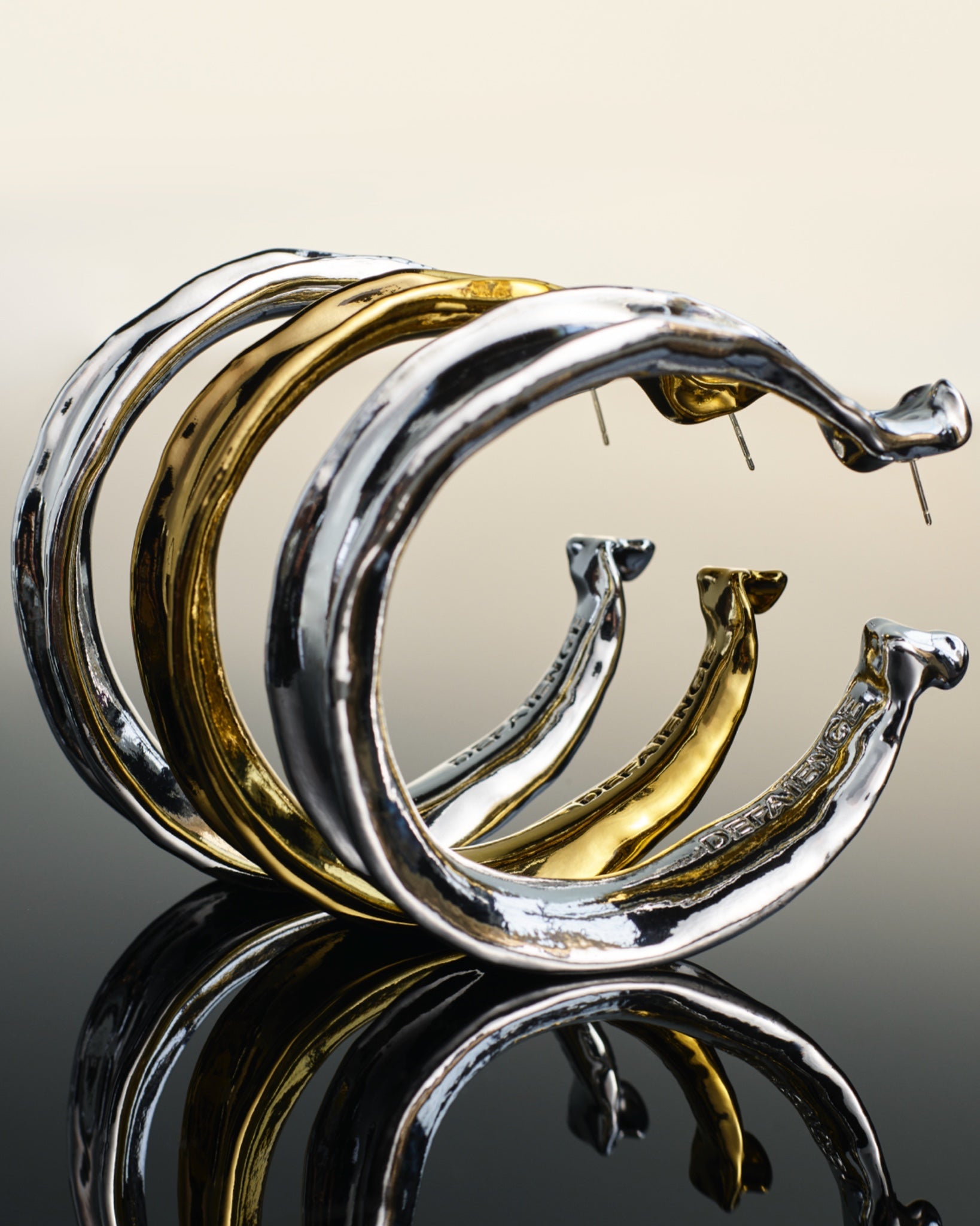Faience Grand Hoops - Studio Edition