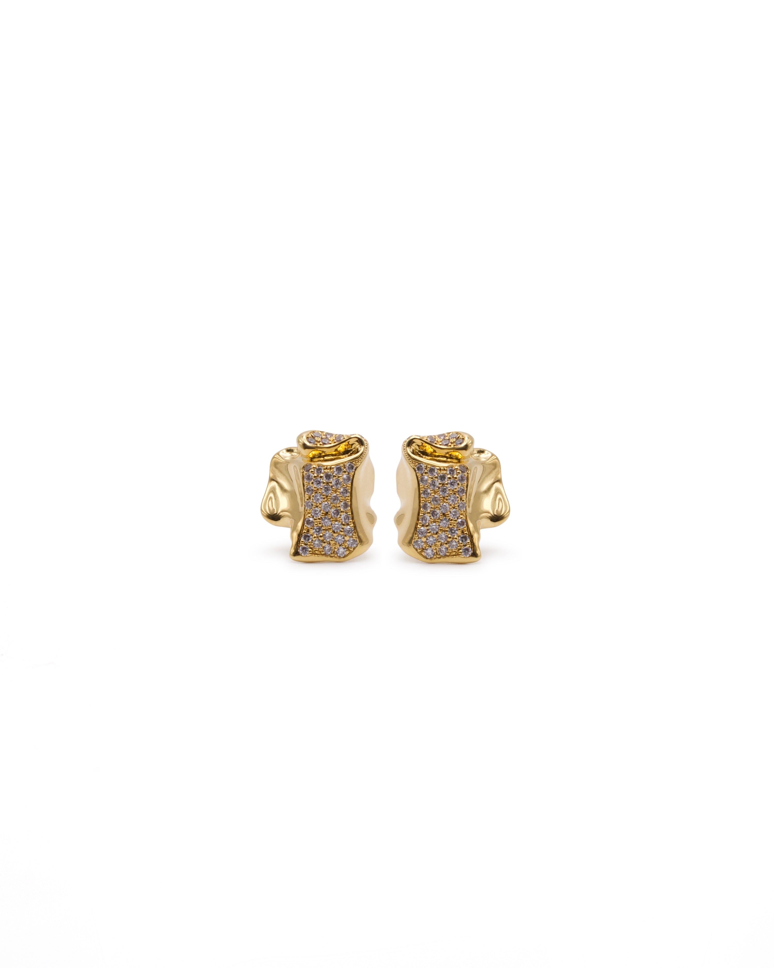 FAÏENCE PAVÉ EARRINGS