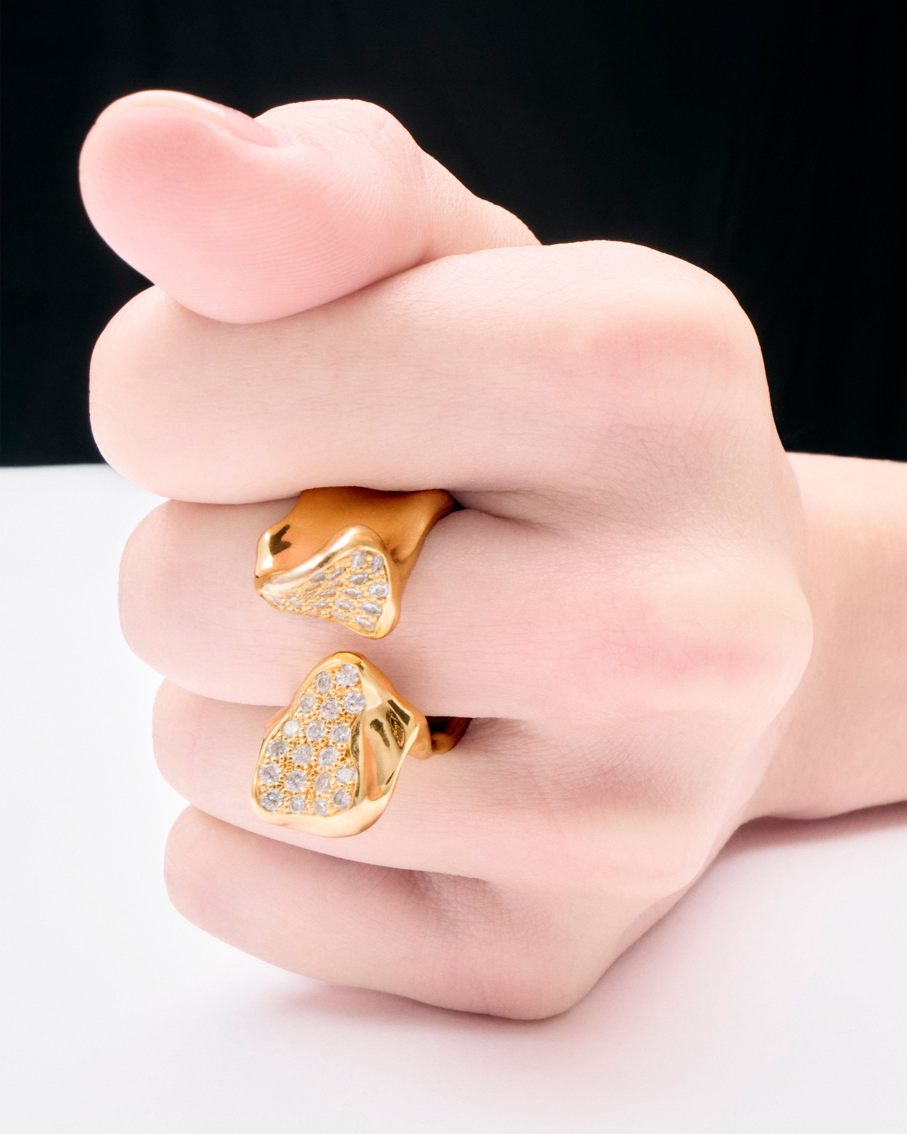 FAÏENCE PAVÈ RING